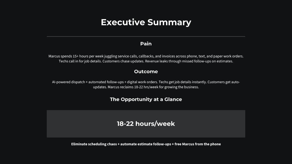 Delgado HVAC case study, slide 3 of 10